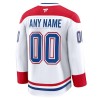 Maillot de Hockey Montreal Canadiens Personnaliser Fanatics Premium 2024-25 Blanc Extérieur - Homme